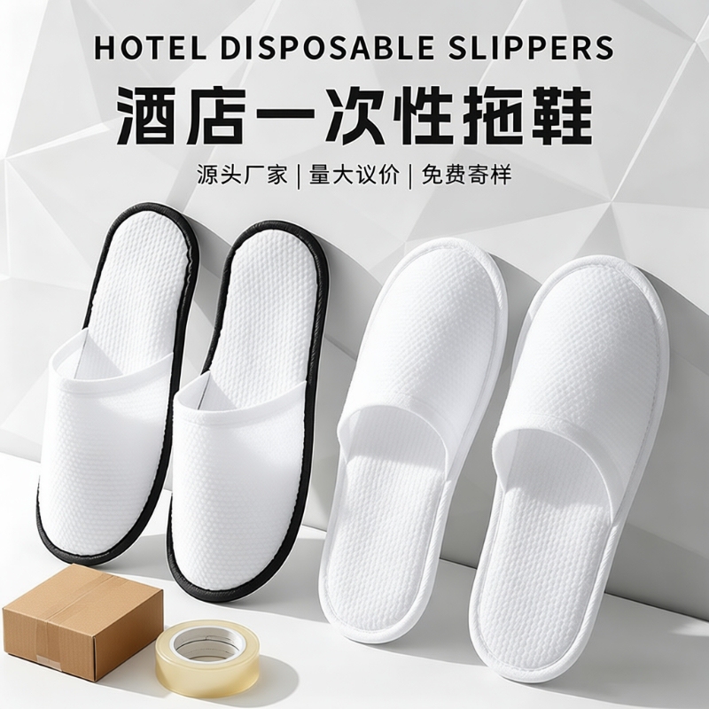 Disposable Slippers for Travel Guests, Hotel-Specific, Breathable for All Seasons, Non-Slip and Thickened for Homestays and Inns Disposable Slippers for Travel Guests, Hotel-Specific, Breathable for All Seasons, Non-Slip and Thickened for Homestays and Inns