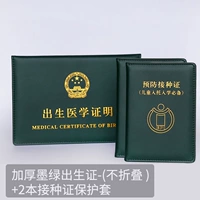 Сертификат с утолщенным темно-зеленым рождением- (без сгиба) +2 Профессиональный сертификат