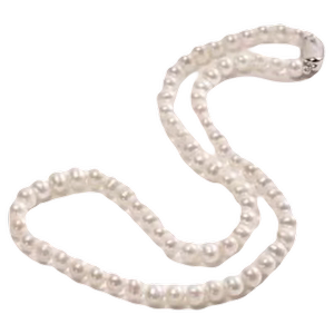 珍珠若妙合金淡水珍珠项链5.3-6.3mm近圆形时尚百搭女假一赔十