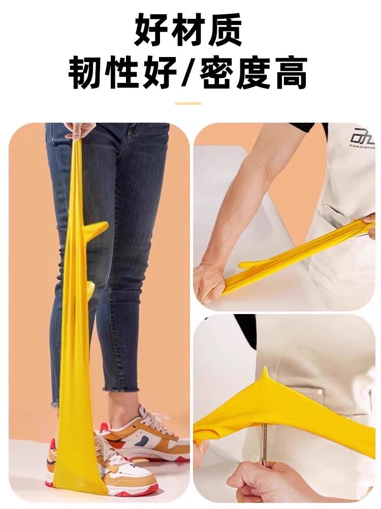 COW TENDON LATEX GLOVES HOUSEWORK DISHWASHING KITCHEN DURABLE RUBBER THICKENING RUBBER SILICONE LABOR PROTECTION WEAR-RESISTANT WATERPROOF WORK