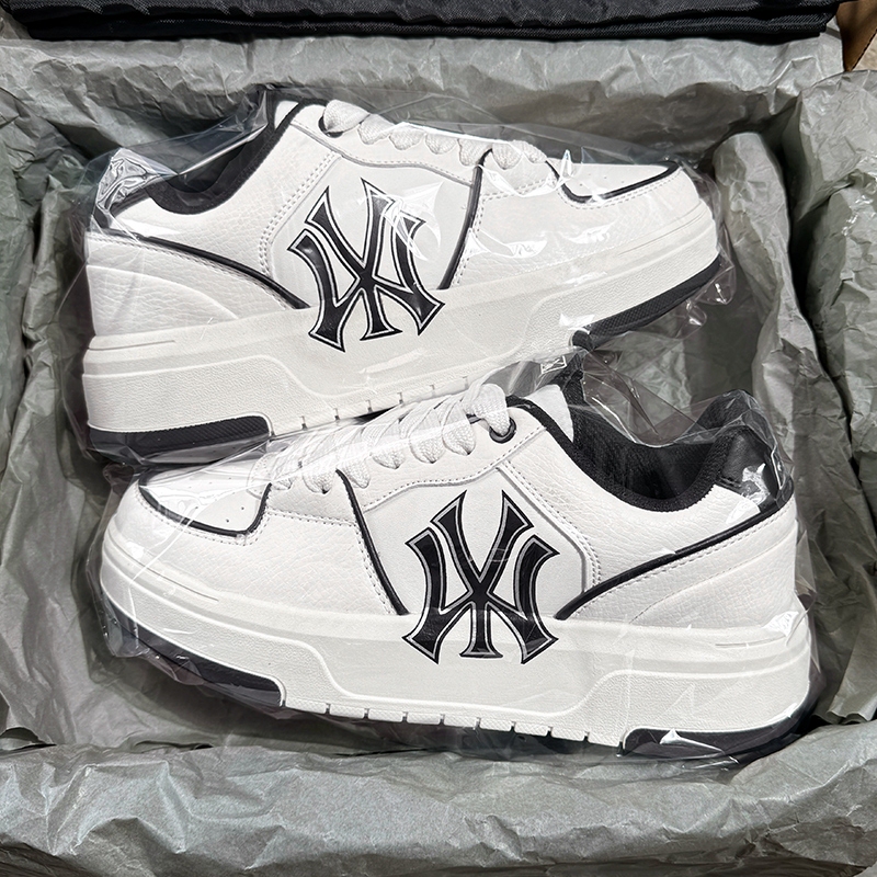 Ny White Sneakers 2024 New Model for Men and Women, New York Yankees Thick-Soled Height-Increasing Shoes, Casual Sports Shoes for Spring and Autumn Ny White Sneakers 2024 New Model for Men and Women, New York Yankees Thick-Soled Height-Increasing Shoes, Casual Sports Shoes for Spring and Autumn