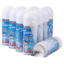 Simulated white flying snow spray foam snowflake snow spray can artificial artificial snow Christmas snow fake snow prop spray
