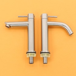 Basin Single Cold Water Faucet 304 Washbasin Single Hole Faucet 1/2 Inch Connection thickened Hot and Cold Installation