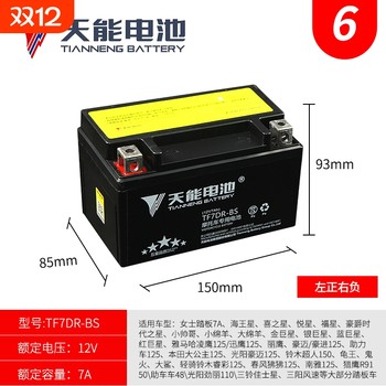 Maintenance-free motorcycle battery tianneng