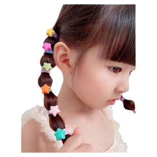 儿童皮筋女童发饰小朋友的头绳宝宝橡皮筋发圈女孩学生发绳高弹力