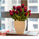 Tulips ດອກໄມ້ທຽມຫ້ອງຮັບແຂກຕົບແຕ່ງຕາຕະລາງຕົບແຕ່ງດອກໄມ້ທຽມ bouquets ດອກໄມ້ແຫ້ງ picnic photo props cream