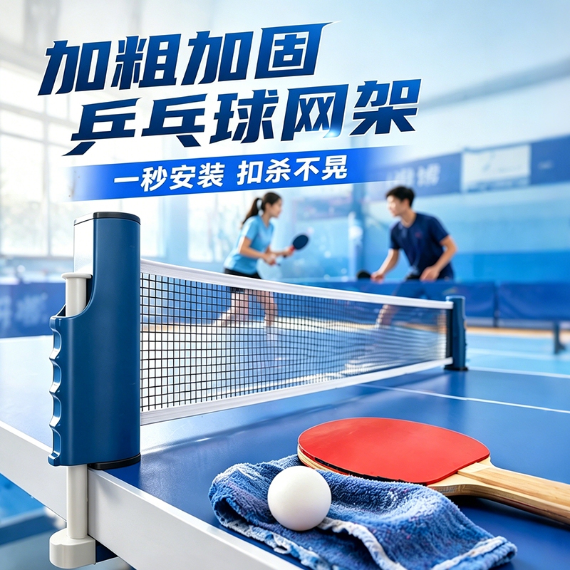 Portable Table Tennis Net Rack, Outdoor Standard Ball-Blocking Net, Professional Freely Extendable Ping Pong Table Center Net Portable Table Tennis Net Rack, Outdoor Standard Ball-Blocking Net, Professional Freely Extendable Ping Pong Table Center Net