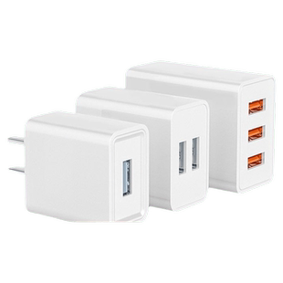 5v2a充电头usb插头多孔10w双口5w快充数据线适用苹果华为小米电源适配器手机充电器套装多口迷你小巧年货节