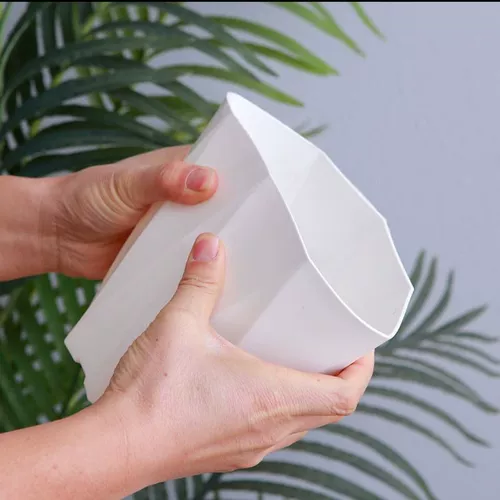 Дышащий прочный очень большой пластиковый белый цветочный горшок, увеличенная толщина, подарок на день рождения