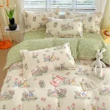 Хлопковый комплект, пододеяльник, простыня для школьников, 4 предмета, увеличенная толщина, 3 предмета, постельные принадлежности