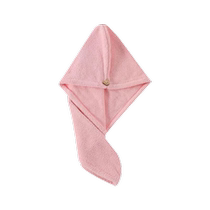 Dry hair cap quick-drying womens double-layer thickened super absorbent extra thick turban shampoo hat quick-drying hair towel shower cap