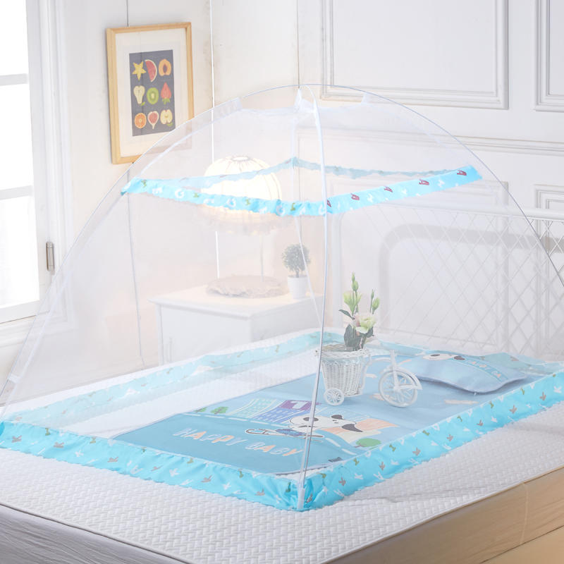 Children's Bottom Free Children's TentInstallation free Mongolian yurts Mosquito net household 1.8 Rice bed 1.5m student dormitory 1.2m Tent Single person encryption Mosquito net