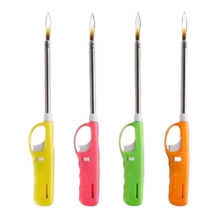 点火枪电子点火器燃气灶长手柄防风可充气坏机包赔普通打火家用