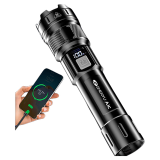 手电筒强光可充电式户外超亮远射小型迷你便携家用耐用儿童led灯