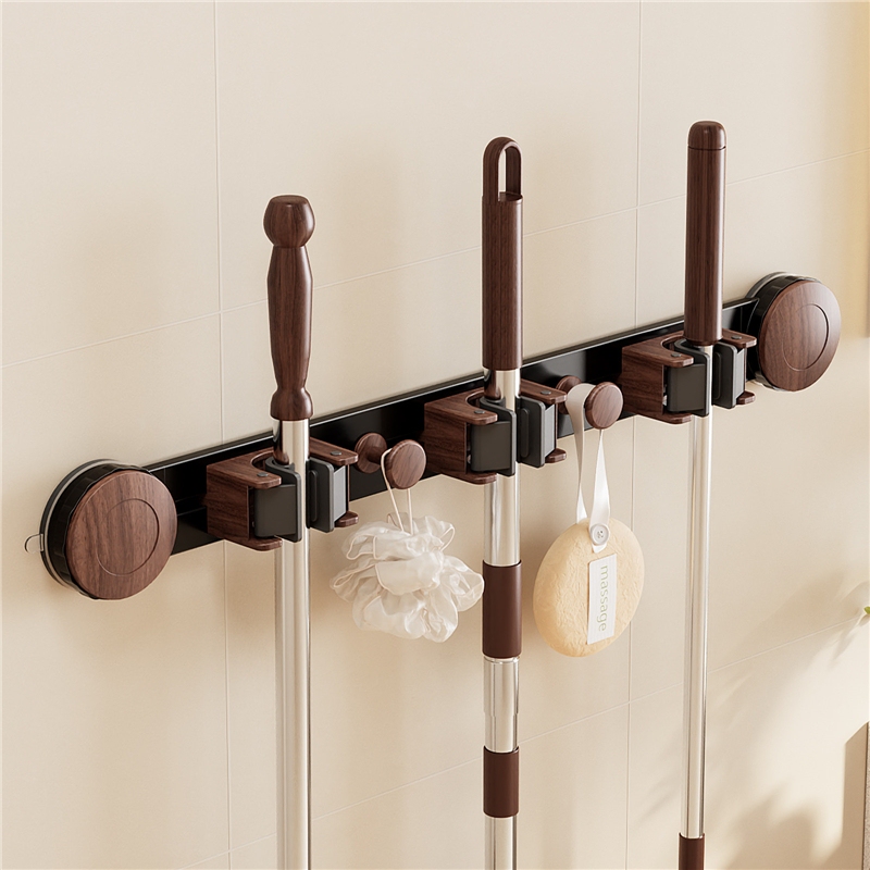 Bathroom Suction Cup Mop Wall Mount Clip Vintage Style Bathroom Rack No-Drill Vacuum Traceless Mop Broom Hook Bathroom Suction Cup Mop Wall Mount Clip Vintage Style Bathroom Rack No-Drill Vacuum Traceless Mop Broom Hook