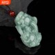 Authentic A-grade jadeite Pixiu jade pendant Burmese bean green Ruyi auspicious animal skin Qiu couple holiday gift with certificate
