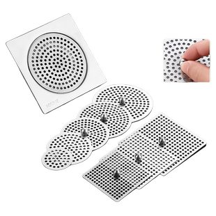 304不锈钢地漏盖圆形方形盖子卫生间浴室下水道毛发过滤网密孔网