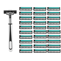 Gelija manual razor shave razor blade double layer of razor blade shaved with razor blade for male and female old blade