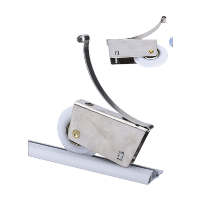 移门推拉门滑轮 衣柜下轮导轨淋浴房卫生间玻璃滑道滚轮轨道配件