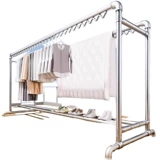 Сушилка для одежды напольная, стальная труба, ветрозащитная, для улицы, во дворе, мобильная стойка для сушки одежды, домашний балкон, двойной столб для сушки в помещении, артефакт