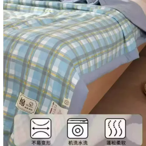 Хлопковое летнее прохладное одеяло, летнее одеяло, зимний комплект, 4 предмета, увеличенная толщина