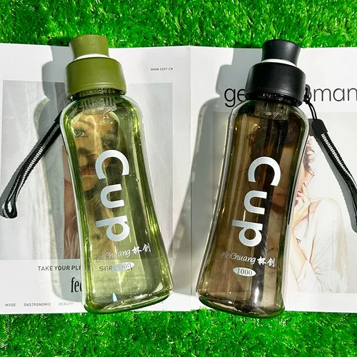 Пластиковая вместительная и большая чайная чашка, чайник для спортзала, портативный чай, защита при падении