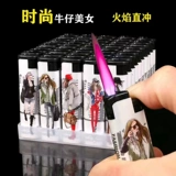 50 ветрянепроницаемые зажигалки нажимают люди, пожарную доставку, зажигание, взрыв -защищены прямо в Flame Beauty Home Price