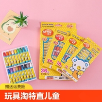 New boxed childrens 24-color 36-color 12-color 18-color hexagonal oil pastel coloring paintings