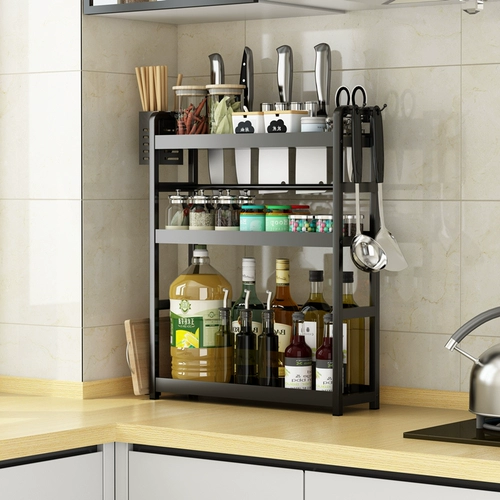 Кухонная многофункциональная полка для хранения приправ, подставка для палочек для еды, многослойный ящик для хранения приправ на столешнице, подставка для масла, соли, соуса и уксуса