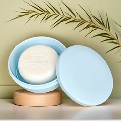 Suet soap box suitable for Red Guard soap box round Waterproof portable travel mini box with lid soap box