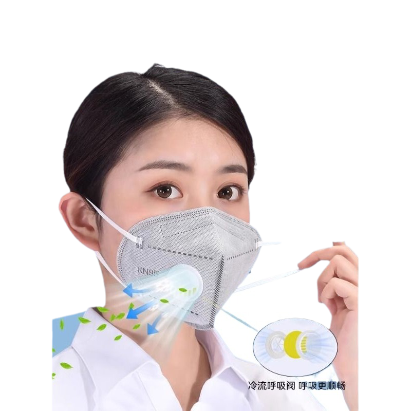 kn95防尘口罩工业粉尘带呼吸阀一次性口罩甲醛重度气体打磨电焊