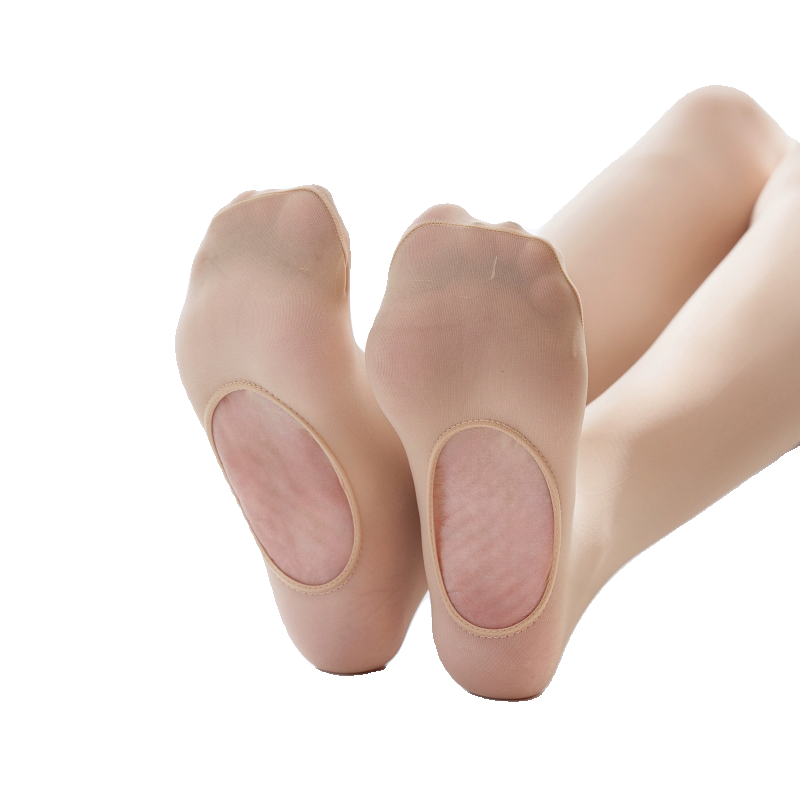 2双懒人袜免脱足浴脚底挖洞春秋中厚薄款钢丝大码防勾丝女打底裤