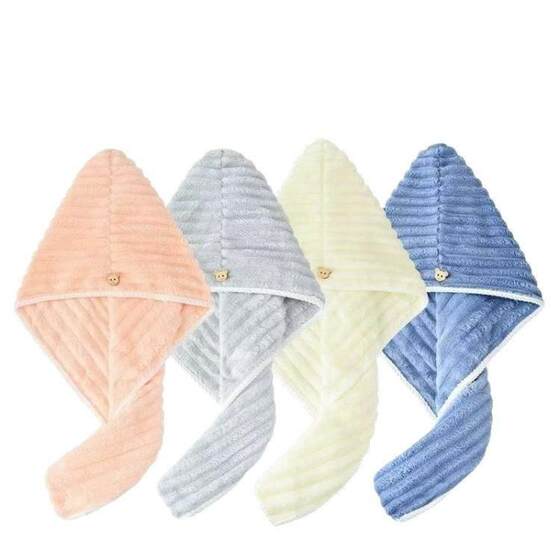 干发帽女吸水双层加厚2024新款包头巾洗头擦头发超强速干毛巾浴帽