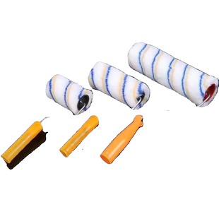 乳胶漆滚筒刷黄9寸8寸6寸4寸涂料刷漆工具纹理墙角长柄涂刷防水