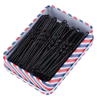 u型夹发夹盘发插针丸子头固定化妆师专用黑色u形夹发卡子U型夹