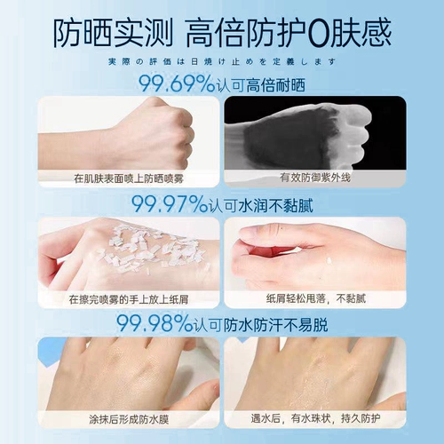 Солнцезащитный крем для лица, водостойкий освежающий спрей, УФ-защита, физическая защита