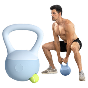 软壶铃男士健身家用10kg提壶哑铃20kg底体瘦肚子摔甩胡玲运动器材