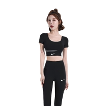 NIKE Nike Yoga Wear Thin Womens Sports Quick-Drying Fitness Wear Highly Elastic Breathable Running Training Yoga Suit