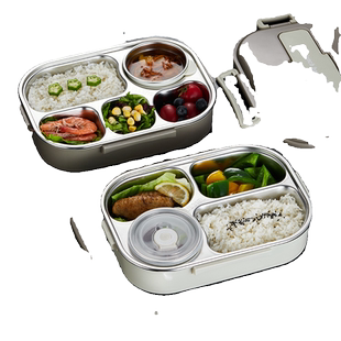 不锈钢微波炉饭盒保温316L儿童上班族学生餐盒成人便当盒带汤碗