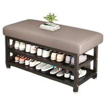 Shoe changing stool can sit at the door with integrated shoe rack rectangular home entrance stool entrance door shoe cabinet bedroom soft bag rack