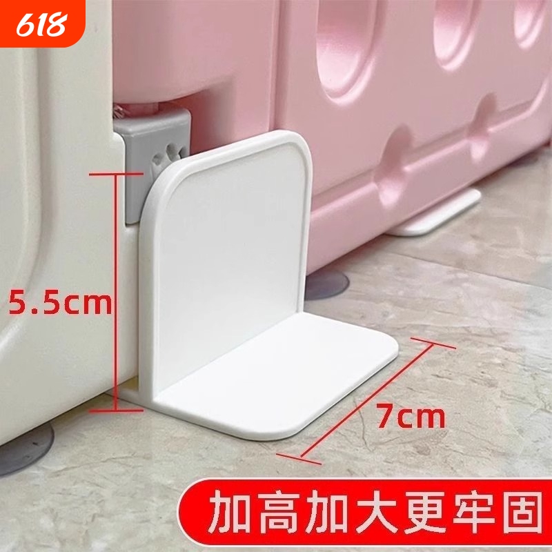 Fixed Playpen for Babies and Children with Anti-Slip Mat, Strong Suction Cup Base, Snap-On Barrier, Reinforced Anti-Tip Plastic