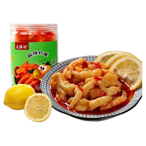 友膳房柠檬酸辣去骨鸡爪1000g去骨凤爪熟食解馋零食小吃休闲食品