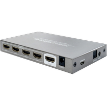 hdmi switch 4 in 1 out with audio splitter automatic switch 2 in 4 in 1 out 4K60HZ audio splitter supports USB to 232 serial port central control