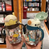 Летний мультяшный детский высококачественный стакан для детского сада, детская портативная ручка со стаканом, защита при падении