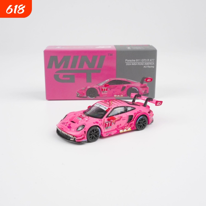 Porsche 911 Pink Dinosaur 1/64 Model Lamborghini Porsche Bmw Alloy Car Model Gift for Boys