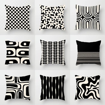 Medieval sofa pillow cushion modern simple pillow case office waist pillow bedside minimalist large backrest