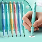 Карандаш для позитивной осанки «Дельфин» для учащихся начальной школы. Автоматический карандаш с небьющимся стержнем 2.0 и встроенной точилкой для карандашей для начинающих первоклассников. Коррекция осанки во втором классе. Толстый стержень, жирный жирный шрифт.