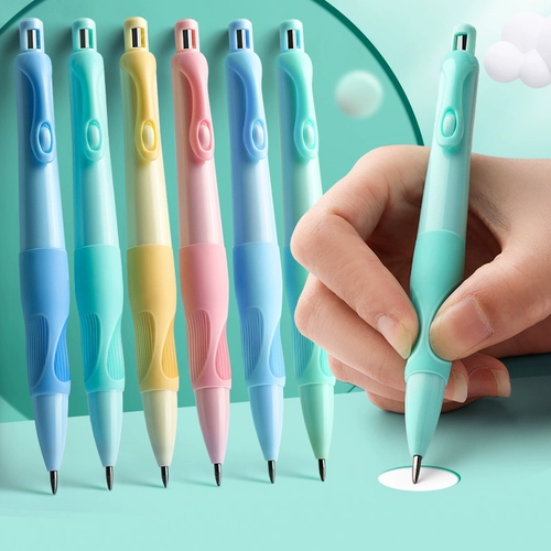 Карандаш для позитивной осанки «Дельфин» для учащихся начальной школы. Автоматический карандаш с небьющимся стержнем 2.0 и встроенной точилкой для карандашей для начинающих первоклассников. Коррекция осанки во втором классе. Толстый стержень, жирный жирный шрифт.