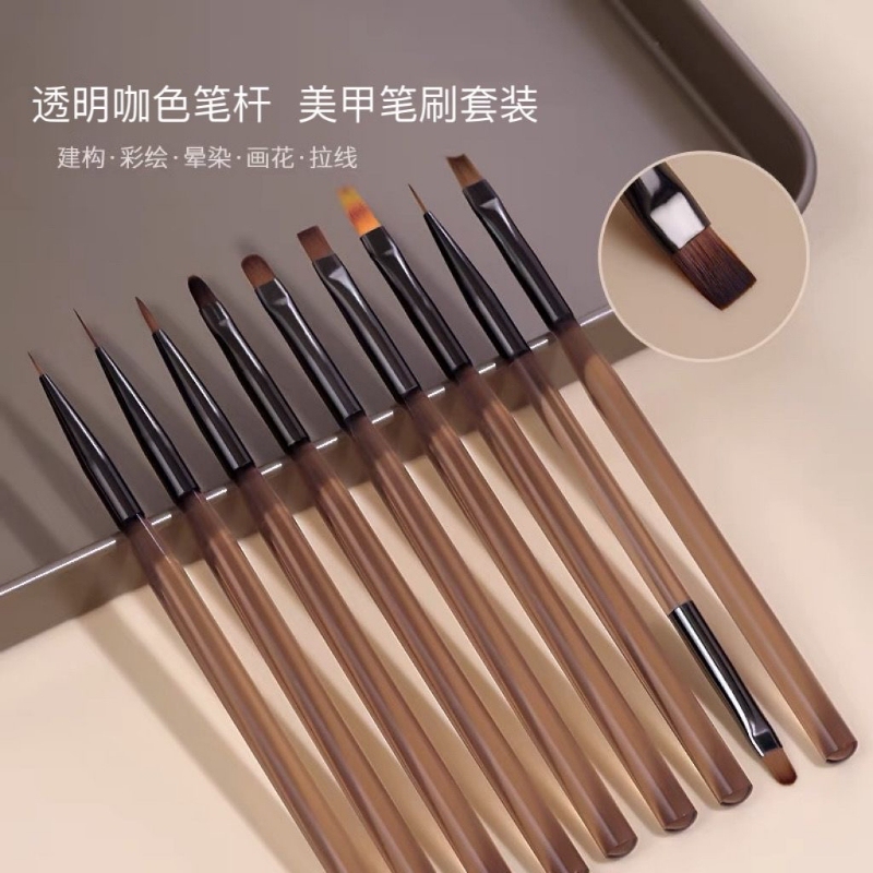 Double-Ended Nail Art Brush Set, Sweep Brush, Construction Brush, Painting Brush, Line Drawing Brush, Gradient Brush, French Dotting Brush, Builder Brush Double-Ended Nail Art Brush Set, Sweep Brush, Construction Brush, Painting Brush, Line Drawing Brush, Gradient Brush, French Dotting Brush, Builder Brush