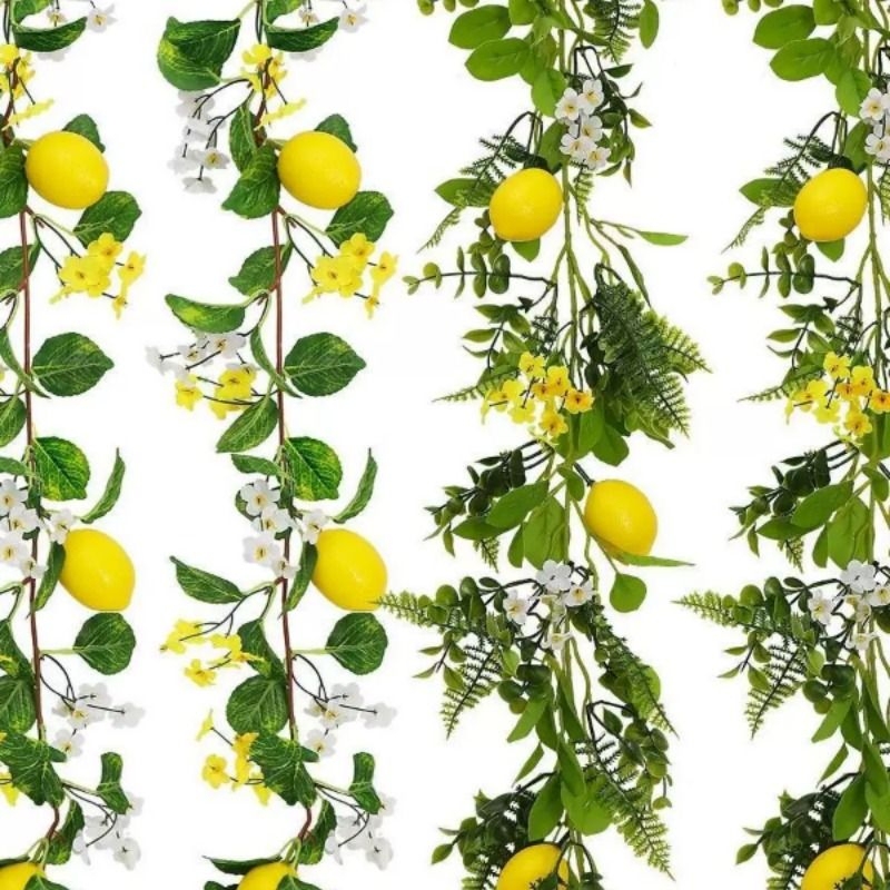 Artificial Lemon Vine for Living Room, Room Wall, Garden Decoration, Store Decoration, High-Quality Artificial Green Plant with Lemon Fruit Artificial Lemon Vine for Living Room, Room Wall, Garden Decoration, Store Decoration, High-Quality Artificial Green Plant with Lemon Fruit